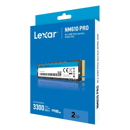 Lexar LNM610 PRO LNM610P002T-RNNNG 2TB 3300/2600Mb/s M.2 SSD Disk