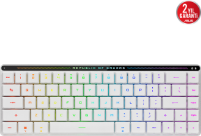 ASUS ROG Falchion RX Low Profile Red Switch RGB Kablosuz TR Mekanik Beyaz Gaming Klavye