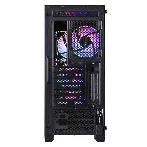 GamePower Savagis 550W 80+ Bronze ATX 4*ARGB Fan Temperli Cam Hub Siyah Gaming  Kasa