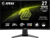 MSI MAG 27CQ6F 27'' 180Hz 0,5ms WQHD Rapid VA Curved Gaming (Oyuncu) Monitör