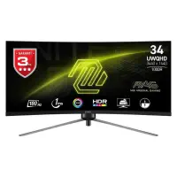 MSI MAG 345CQR  34'' 180Hz 1ms WQHD VA Curved Gaming (Oyuncu) Monitör