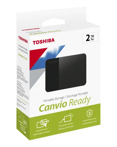 Toshiba Canvio Ready HDTP320EK3AA 2TB 2.5″ USB 3.2 Taşınabilir Disk