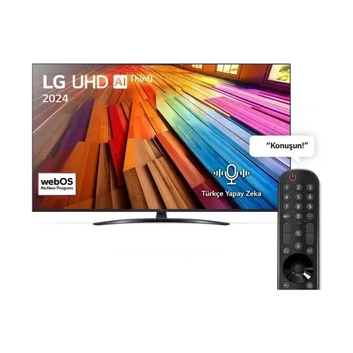 LG 55UT81006LA 4K Ultra HD 55″ 140 Ekran Uydu Alıcılı webOS Smart LED TV