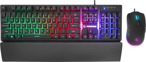 Rampage KM-RX7 Fortuna Rainbow US Q 6400 DPI Klavye Mouse Set