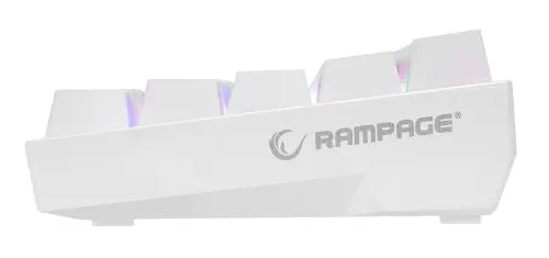 Rampage KB-RX63 B-ATOM Bluetooth RGB RED Switch Mekanik Q 63 Tuşlu Beyaz Gaming (Oyuncu) Klavye