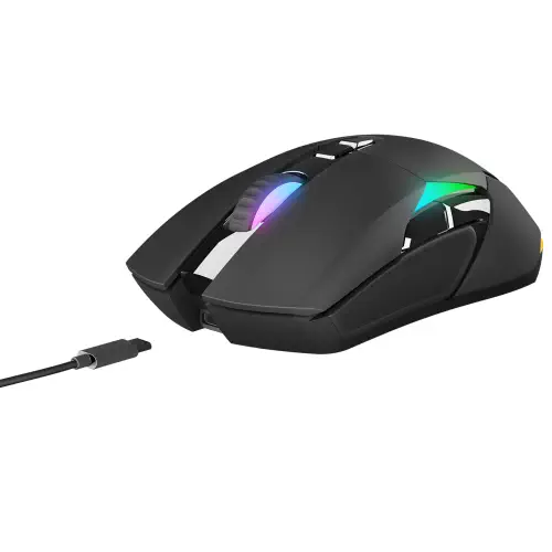 Rampage NOVA M4 Kablosuz Siyah RGB Gaming (Oyuncu) Mouse