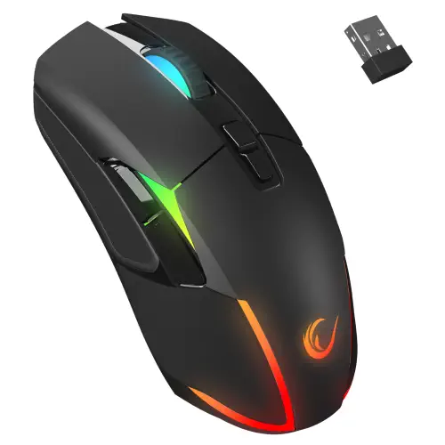 Rampage NOVA M4 Kablosuz Siyah RGB Gaming (Oyuncu) Mouse