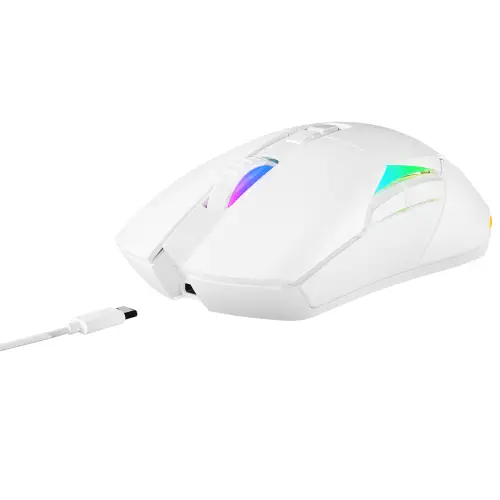 Rampage NOVA M4 Kablosuz Beyaz RGB Gaming (Oyuncu) Mouse