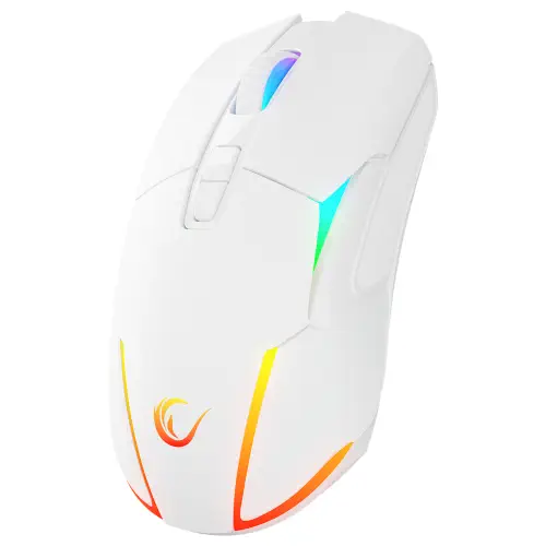 Rampage NOVA M4 Kablosuz Beyaz RGB Gaming (Oyuncu) Mouse