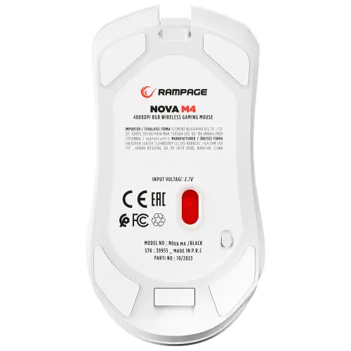 Rampage NOVA M4 Kablosuz Beyaz RGB Gaming (Oyuncu) Mouse