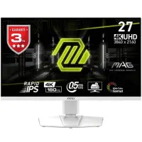 MSI MAG 274URFW 27″ 160Hz 0,5ms UHD Rapid IPS Beyaz Gaming (Oyuncu) Monitör