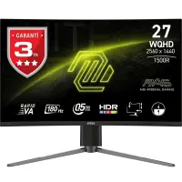 MSI MAG 27CQ6PF 27″ 180Hz 0,5ms  Adaptive- Sync WQHD Rapid VA Curved Gaming (Oyuncu) Monitör