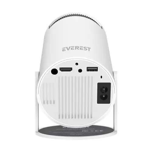 Everest PJ07 Beyaz Mini Taşınabilir 4500 Lümen HD Projeksiyon Cihazı