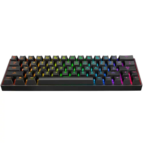 Rampage KB-RX63 B-ATOM Bluetooth RGB RED Switch Mekanik Q 63 Tuşlu Siyah Gaming (Oyuncu) Klavye