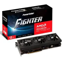 POWERCOLOR FIGHTER RX 7700XT 12G-F/OC 12GB GDDR6 192Bit DX12 Gaming (Oyuncu) Ekran Kartı