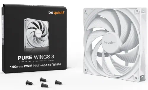 Be Quiet! Pure Wings 3 BL113 4-Pin PWM 140mm Beyaz Kasa Fanı  