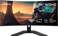 Gigabyte 34″ GS34WQC 120Hz 1ms WQHD VA Flicker-Free Gaming (Oyuncu)  Monitör