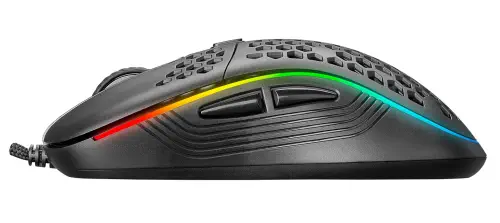 Rampage SMX-R85 GENTLE 12800 DPI Siyah RGB Gaming (Oyuncu) Mouse