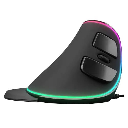 Rampage SMX-R618 TERRIFIC Siyah RGB Efektli 4000 DPI 6 Tuşlu Ergonomik Mouse