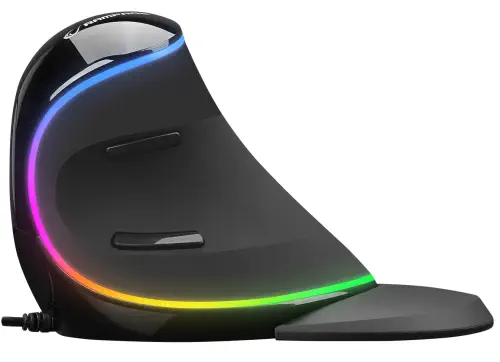 Rampage SMX-R618 TERRIFIC Siyah RGB Efektli 4000 DPI 6 Tuşlu Ergonomik Mouse