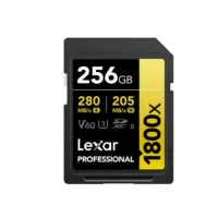 Lexar 256GB LSD1800256G-BNNNG SD Professional 1800X SDXC UHS-II 280/210MB/s SD Hafıza Kartı