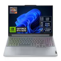 Lenovo Legion Slim 5 16APH8 82Y90094TX  Ryzen 7 7840HS 16GB 512GB SSD 8GB RTX 4070 GDDR6 16″ WQXGA FreeDOS Gaming Notebook