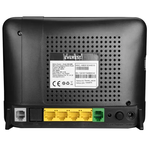 Everest SG-V400 2.4GHz Dahili Antenli VoIP Destekli Kablosuz Modem Router