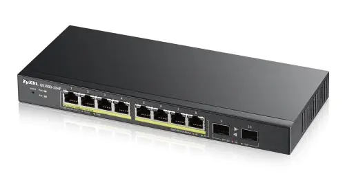 Zyxel GS1900-10HP V2 8-port GbE Akıllı Yönetilebilir PoE Switch