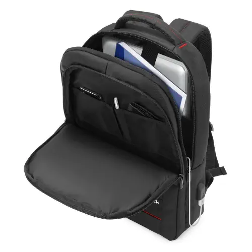 MACK MCC-006 15.6″ Office USB Girişli Notebook Sırt Çantası Siyah