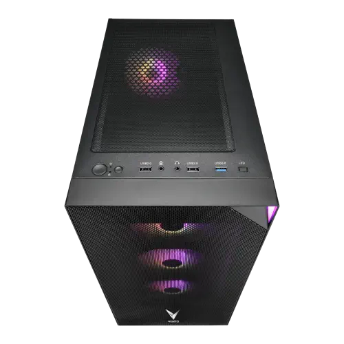 VENTO FSP VG4200S 650W 80+ GEN5 4x120mm RGB Fan Temperli Cam USB 3.0 Mesh E-ATX Gaming (Oyuncu) Kasa