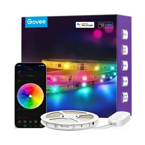 Govee RGBIC Basic Wi-Fi + Bluetooth LED Şerit Işıklar (10 M) - 	H618C