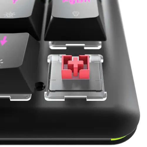 Rampage Rebel Siyah Low Profile Red Switch Mekanik Gaming (Oyuncu) Klavye