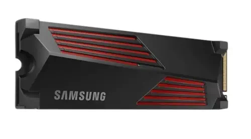 Samsung 990 PRO w/Heatsink MZ-V9P4T0CW 4TB 7450/6900MB/s PCIe NVMe M.2 SSD Disk