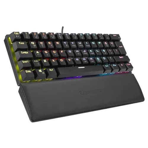 Rampage ALLY K11 Siyah Rainbow Q Bilek Destekli Blue Switch Mekanik Gaming (Oyuncu) Klavye