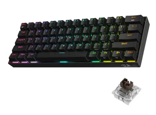 Redragon K530 Pro Draconic Brown Switch TKL TR Q RGB Mekanik Kablosuz Gaming (Oyuncu) Klavye