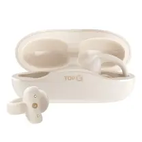 TopG Vox Q4 Ear Clip Bej Kulak İçi Bluetooth Kulaklık