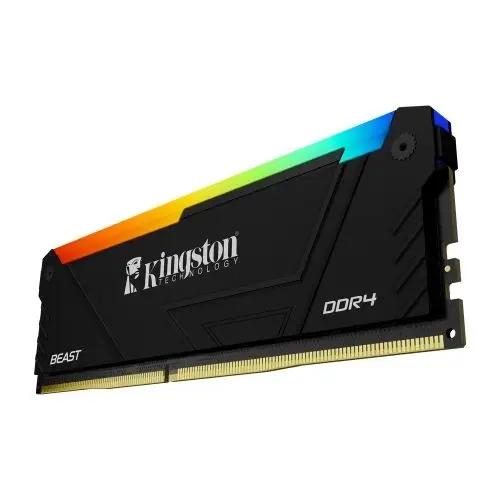 Kingston Beast KF432C16BB2A/8TR RGB 8GB (1x8) DDR4 3200Mhz CL16 Siyah Gaming RAM (Bellek)