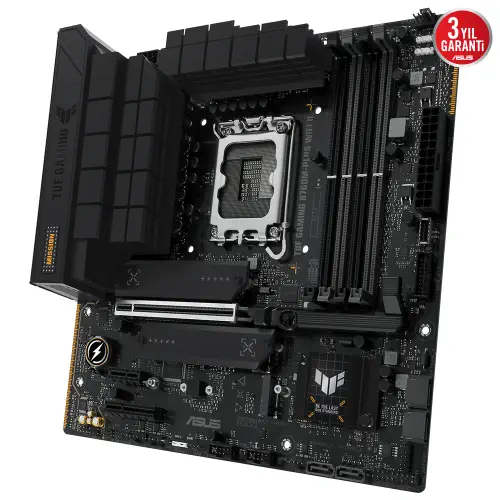 ASUS TUF Gaming B760M-PLUS WIFI II Intel B760 Soket 1700 DDR5 7800(OC)MHz mATX Gaming (Oyuncu) Anakart