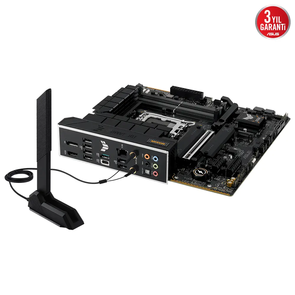 ASUS TUF Gaming B760M-PLUS WIFI II Intel B760 Soket 1700 DDR5 7800(OC)MHz mATX Gaming (Oyuncu) Anakart