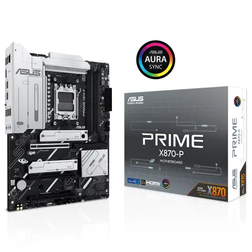 Asus PRIME X870-P AMD X870 Soket AM5 DDR5 8000+(OC)MHz ATX Gaming (Oyuncu) Anakart