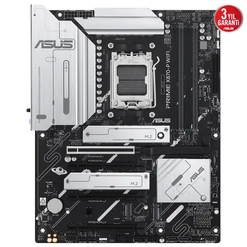 Asus PRIME X870-P WIFI AMD X870 Soket AM5 DDR5 8000+(OC)MHz ATX Gaming (Oyuncu) Anakart