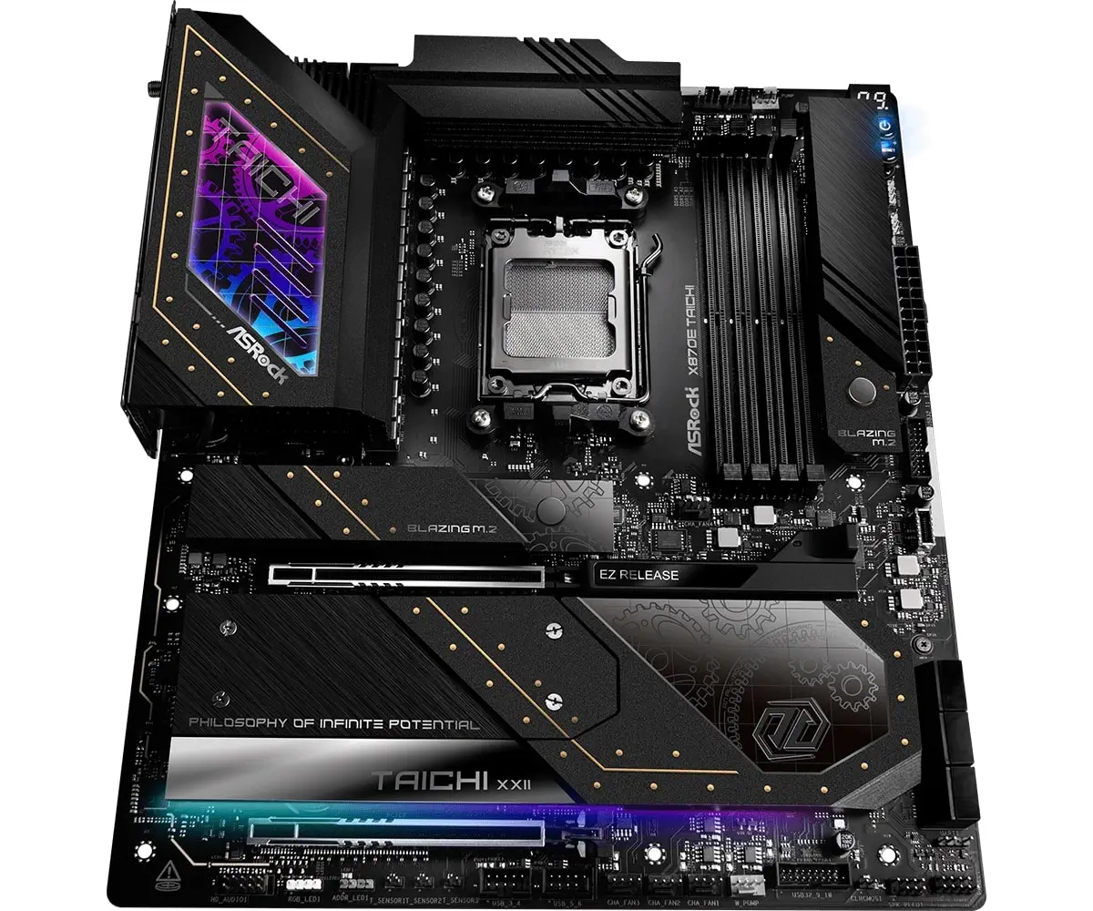 Asrock X870E Taichi AMD X870E Soket AM5 DDR5 8200+(OC)MHz EATX Gaming (Oyuncu) Anakart