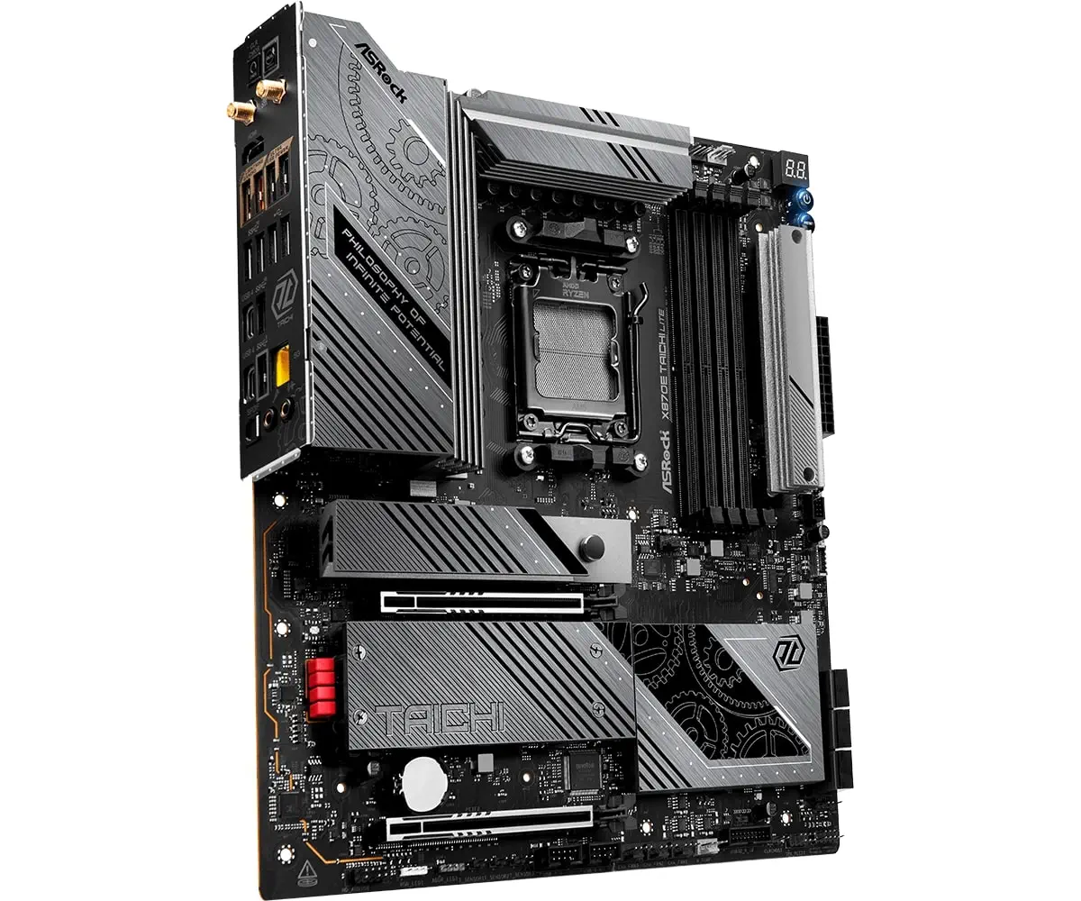 Asrock X870E Taichi Lite AMD X870E Soket AM5 DDR5 8200+(OC)MHz EATX Gaming (Oyuncu) Anakart