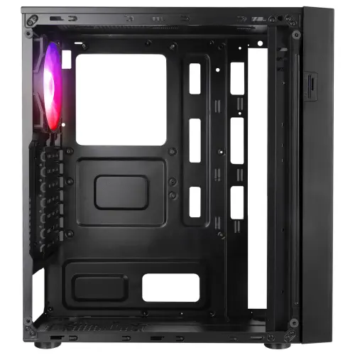 Everest Faced V1 Mesh Siyah Temperli Camlı 4x12cm Sabit Rainbow Fanlı ATX Mid-Tower Gaming (Oyuncu) Kasası