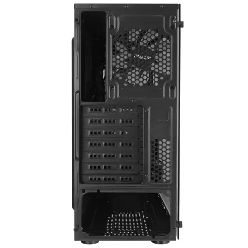 Everest Faced V1 Mesh Siyah Temperli Camlı 4x12cm Sabit Rainbow Fanlı ATX Mid-Tower Gaming (Oyuncu) Kasası