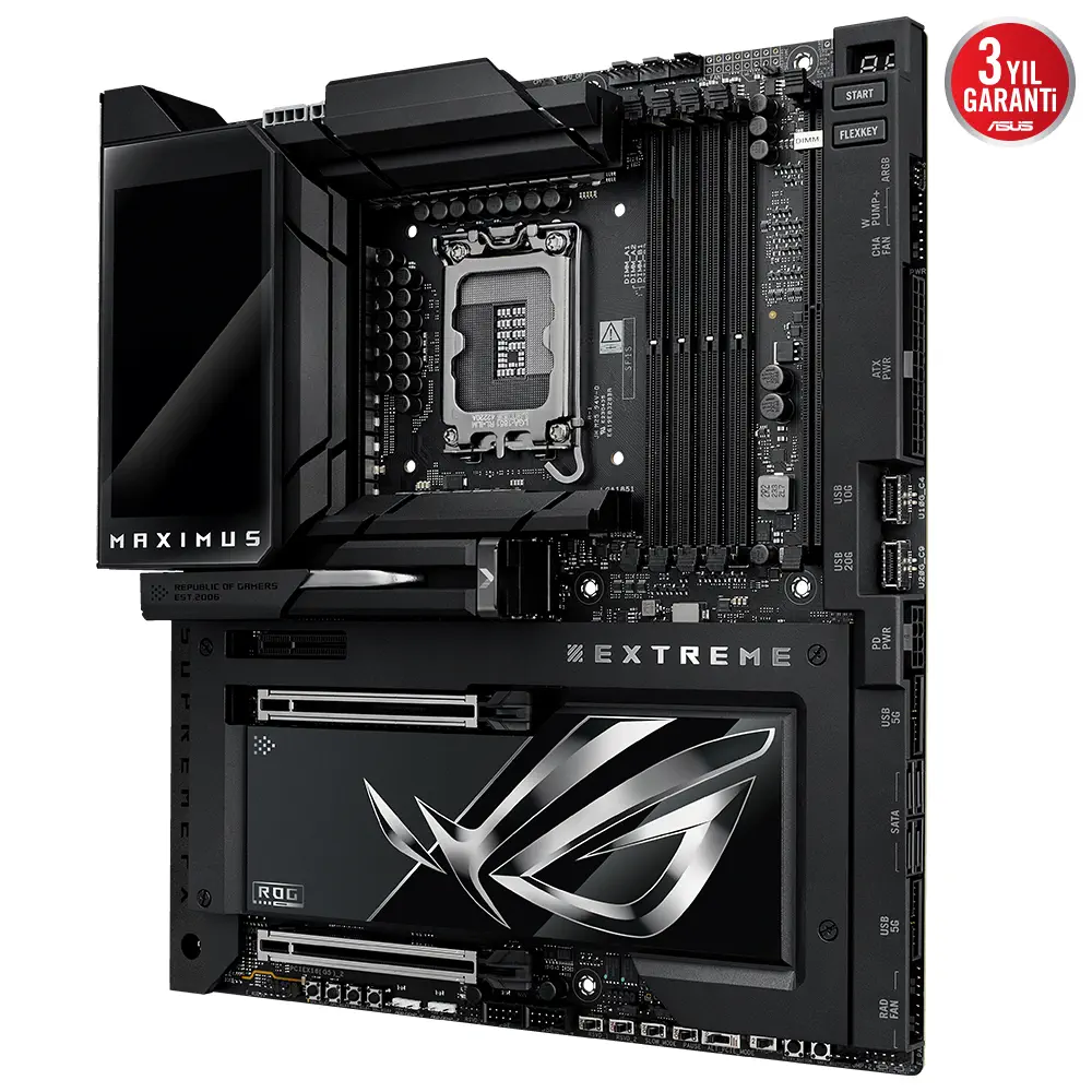 ASUS ROG MAXIMUS Z890 EXTREME Intel LGA1851 Z890 DDR5 8800+MHz(OC) E-ATX Gaming (Oyuncu) Anakart