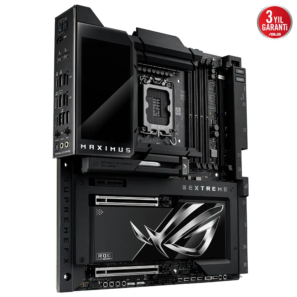 ASUS ROG MAXIMUS Z890 EXTREME Intel LGA1851 Z890 DDR5 8800+MHz(OC) E-ATX Gaming (Oyuncu) Anakart