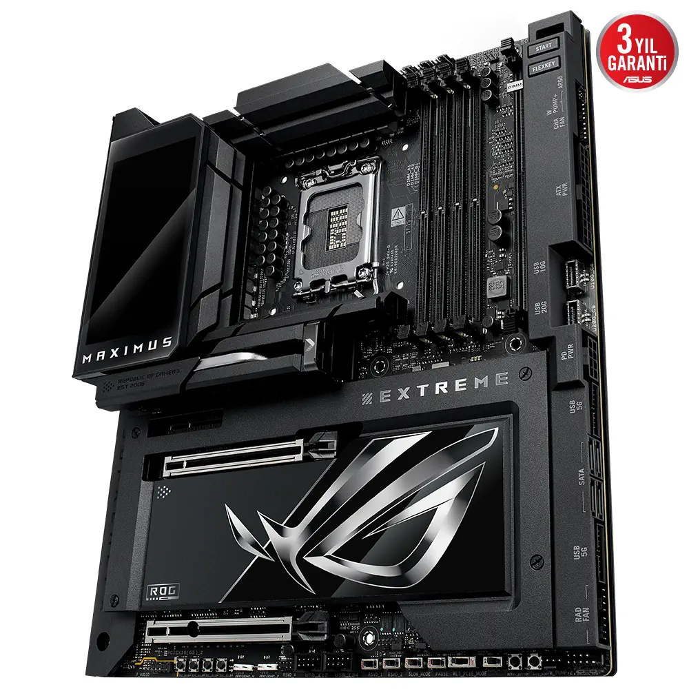 ASUS ROG MAXIMUS Z890 EXTREME Intel LGA1851 Z890 DDR5 8800+MHz(OC) E-ATX Gaming (Oyuncu) Anakart