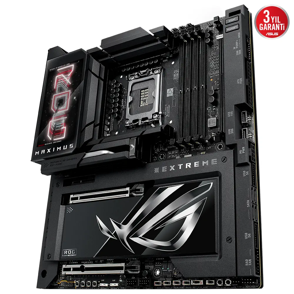 ASUS ROG MAXIMUS Z890 EXTREME Intel LGA1851 Z890 DDR5 8800+MHz(OC) E-ATX Gaming (Oyuncu) Anakart