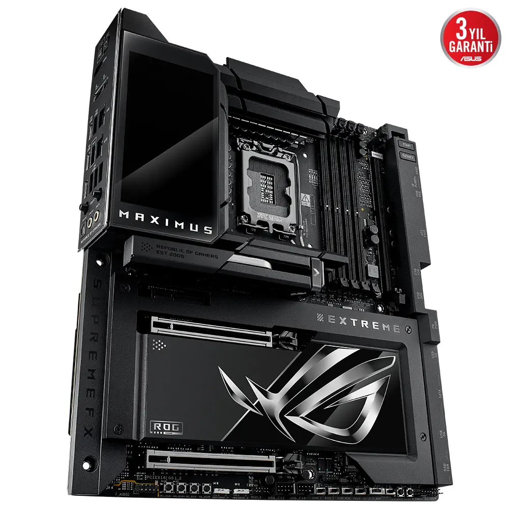 ASUS ROG MAXIMUS Z890 EXTREME Intel LGA1851 Z890 DDR5 8800+MHz(OC) E-ATX Gaming (Oyuncu) Anakart